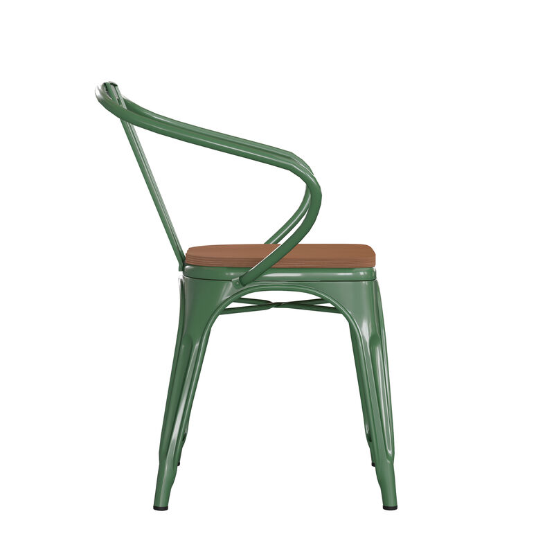 Metal Colorful Restaurant Chairs