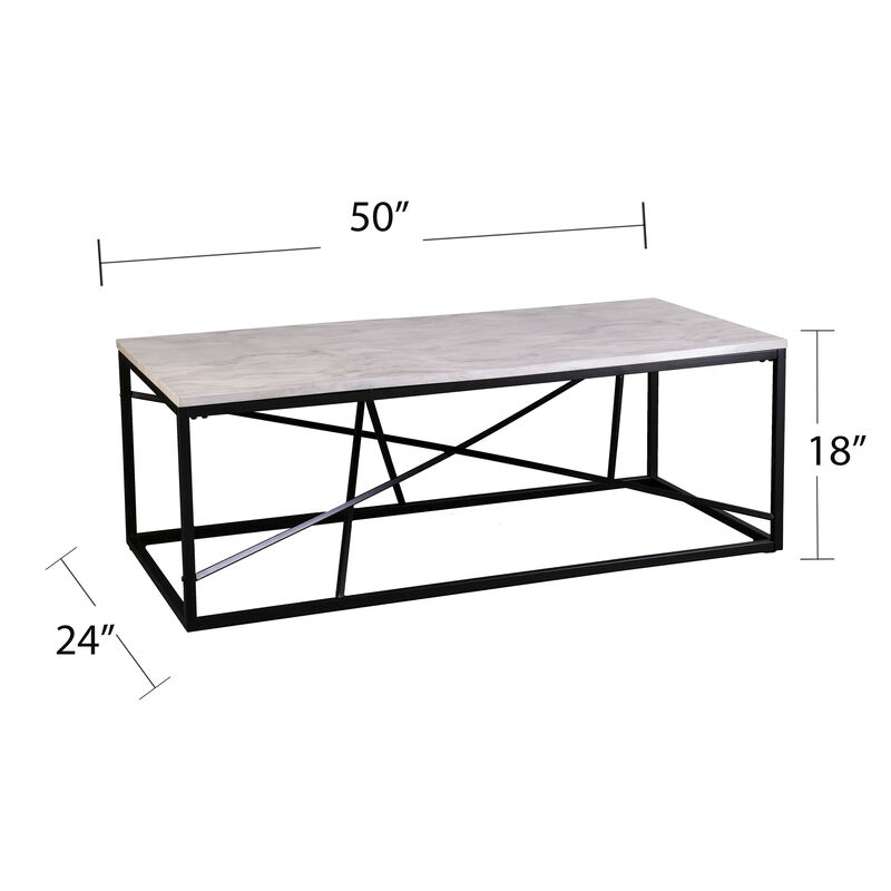 Aubrey Marble Cocktail Table