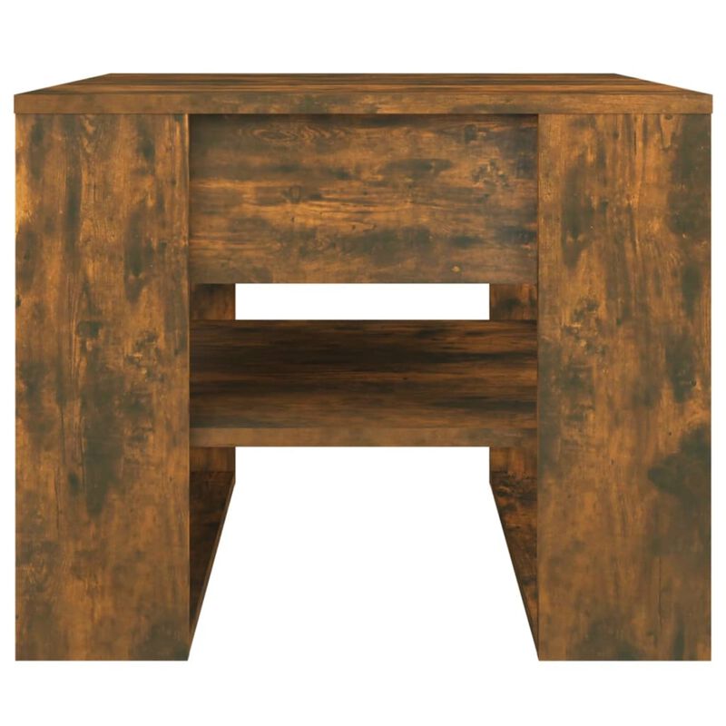 vidaXL Coffee Table Smoked Oak 21.9"x21.7"x17.7" Engineered Wood