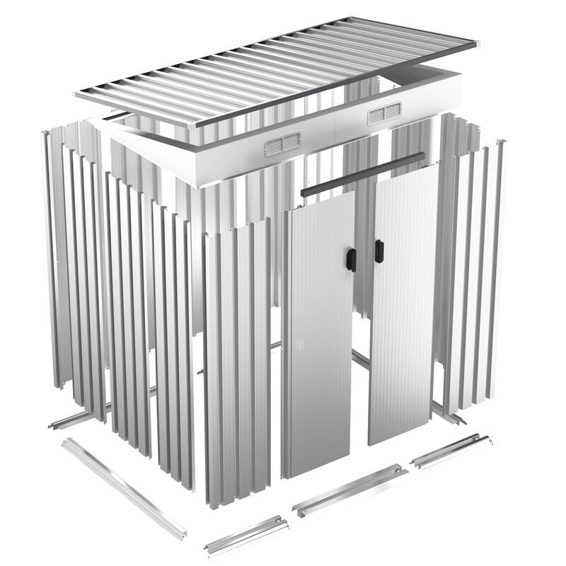 4 ft. x 6 ft. Metal Outdoor Garden Shed Storage Building
