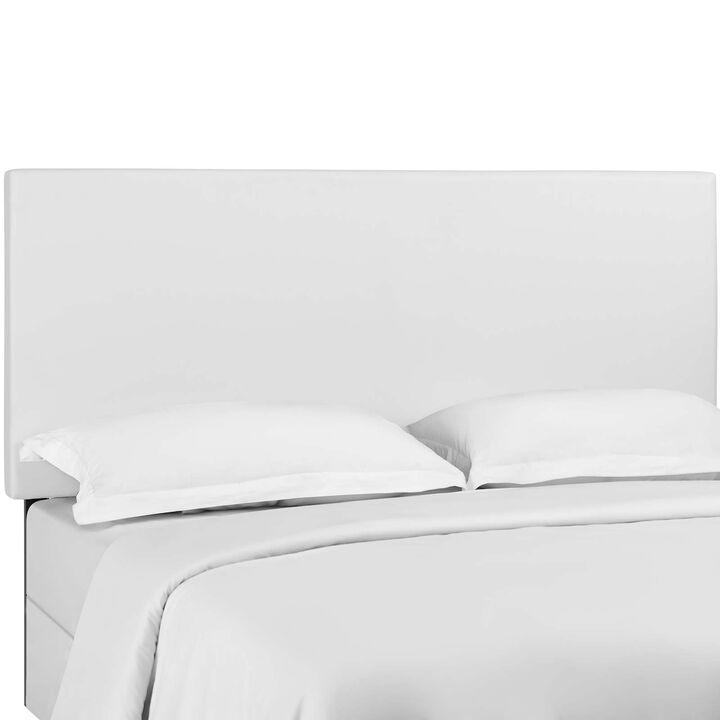 Modway - Taylor King and California King Upholstered Faux Leather Headboard White
