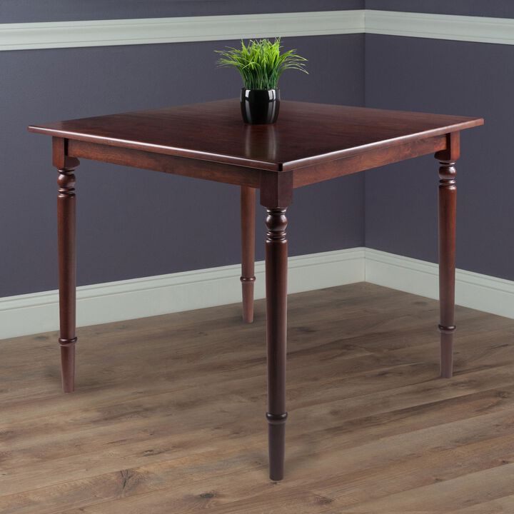 Winsome 94736 Mornay Dining Table, Walnut, 35" square