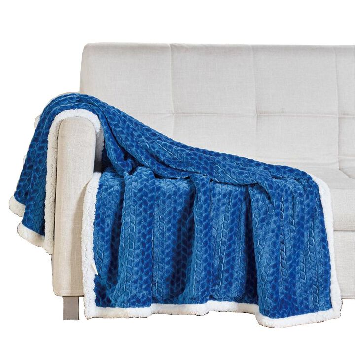 Soft Braided and Comfortable Plush All Season Sherpa 50" X 60"