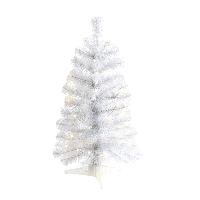 Nearly Natural Green Artificial Christmas Tree with LED Lights and Bendable Braches