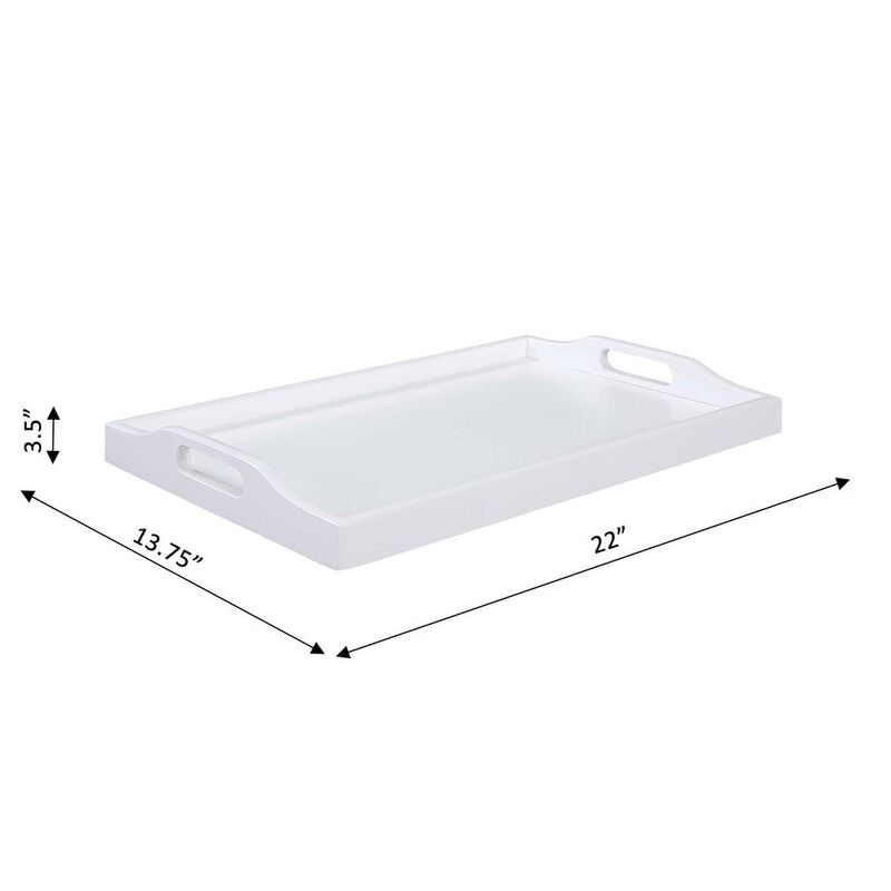 Convenience Concepts Designs2Go Serving Tray, White