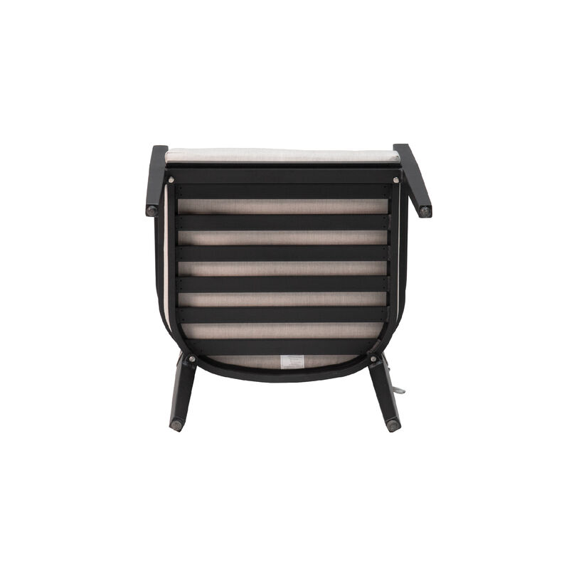 Aluminum Outdoor Patio Dining Chairs with Plush Cushions (Set of 4)