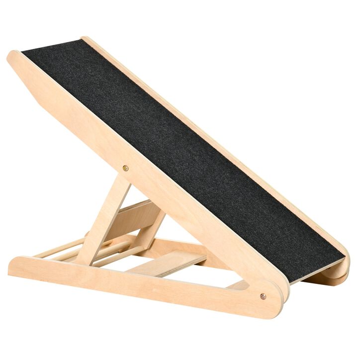 Adjustable Pet Access: Folding Dog Ramp with Anti-Slip Surface