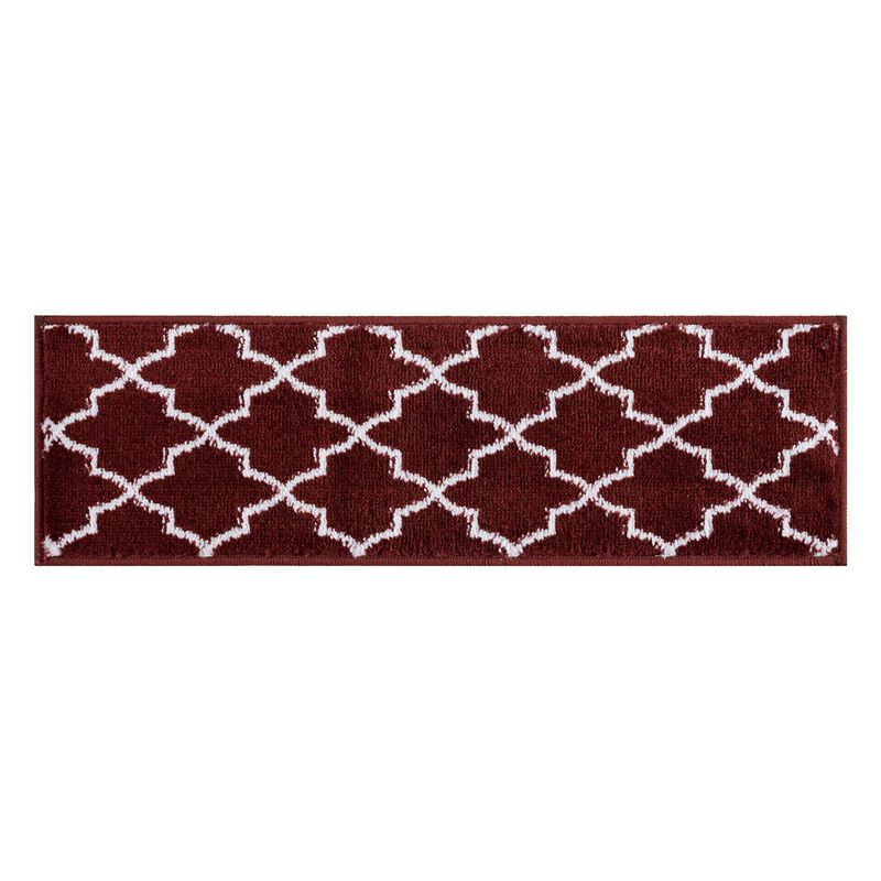 SUSSEXHOME Carpet Stair Treads Easy to Install with Double Adhesive Tape - Safe, 9" X 28" - Red