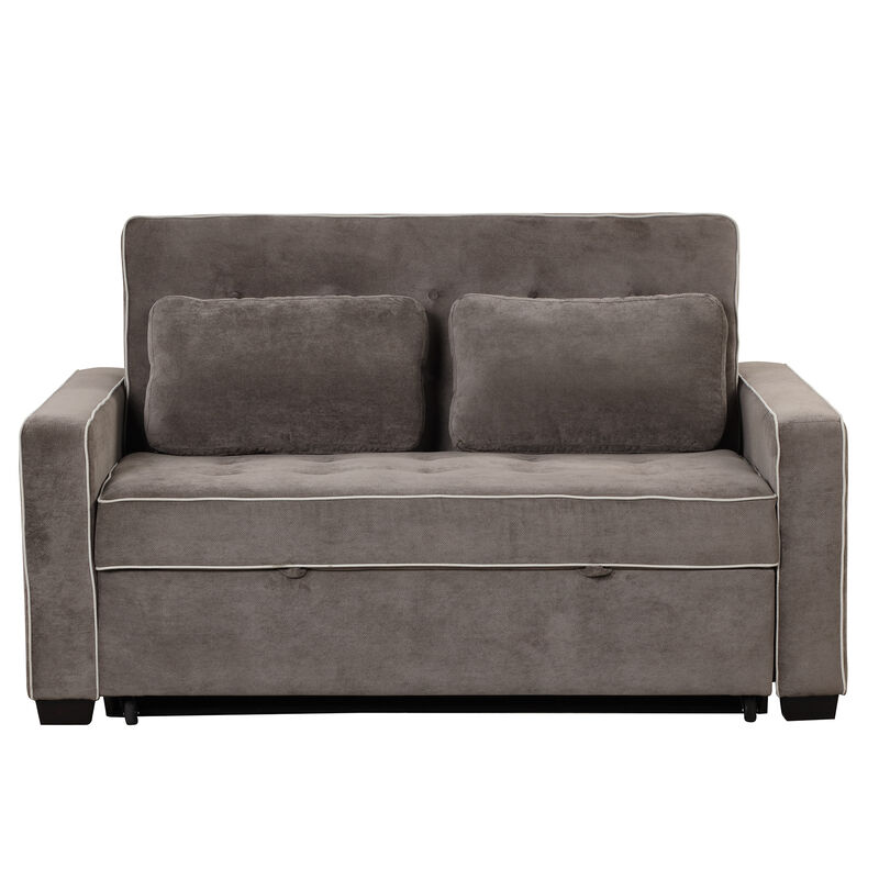 Merax Pull Out Sleeper Sofa Bed with Dual USB Charging Port