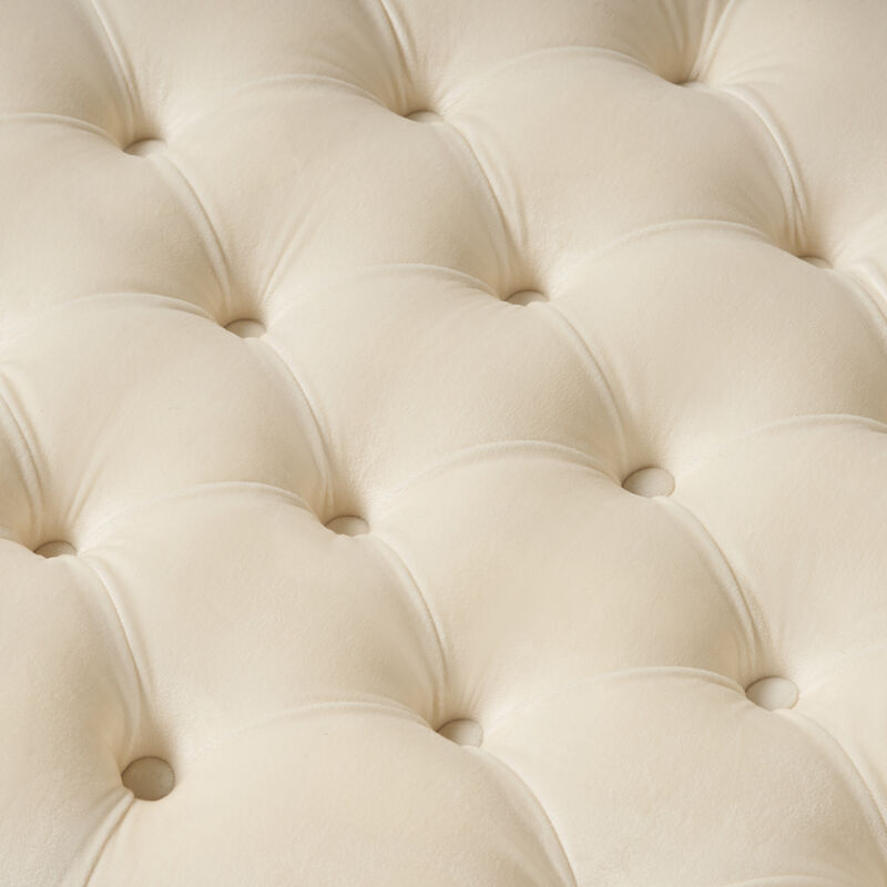 Merax Fabric Upholstered Storage Ottoman for Living Room, Bedroom