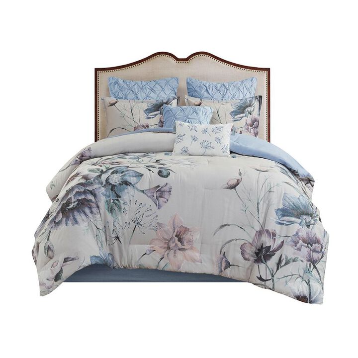 Belen Kox 100% Cotton Printed 8 Piece Comforter Set, Belen Kox