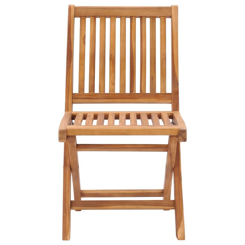 vidaXL Garden Chairs 2 pcs with Anthracite Cushions Solid Teak Wood