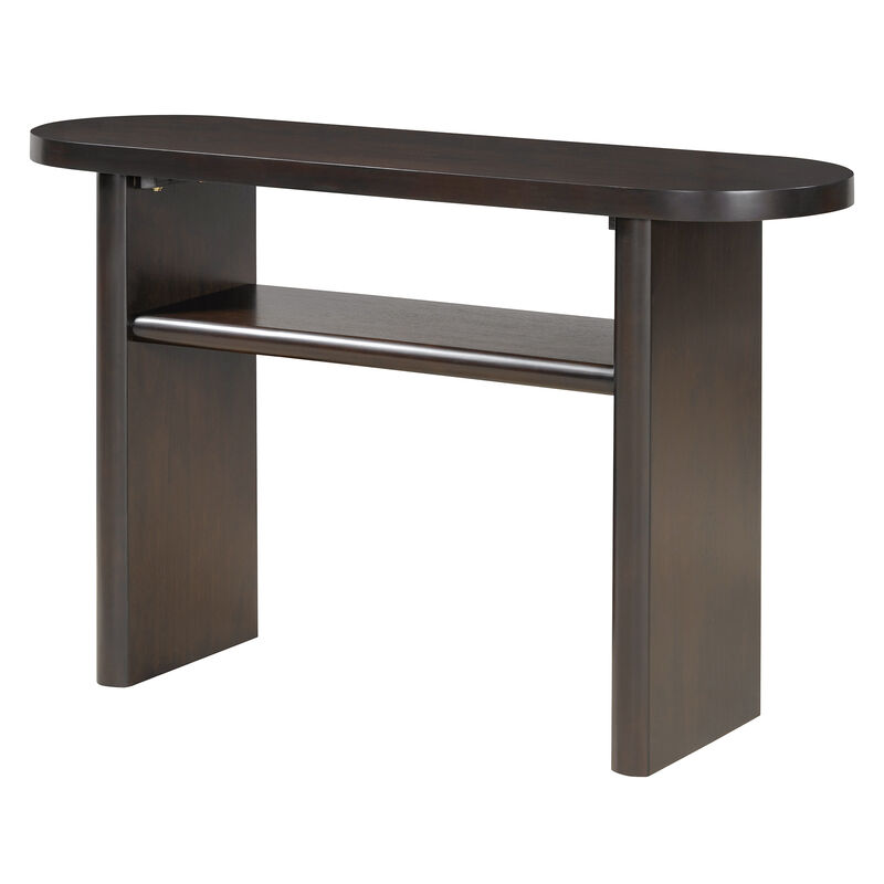 Merax Simple Style Console Table with Shelf