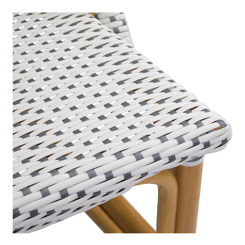 New Pacific Direct Avignon Paris Rattan Bistro Counter Stool, (Set of 2)