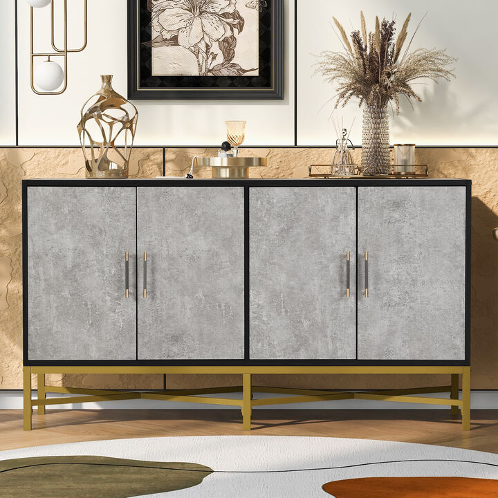 Merax Four-Door Sideboard Storage Cabinet