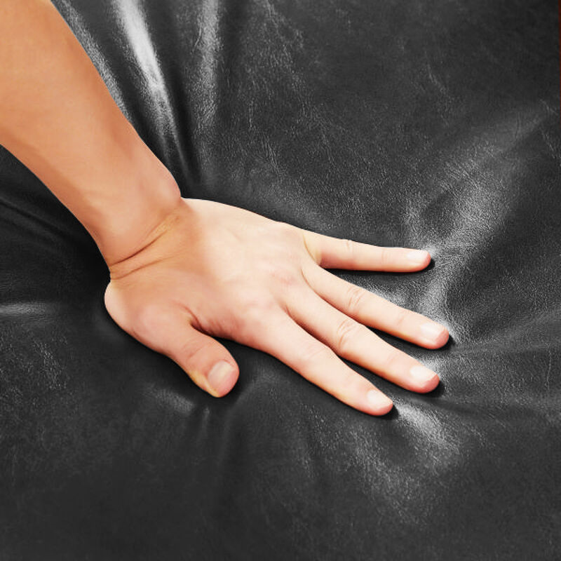 Accent Armchair for Any Space: PU Leather, Black