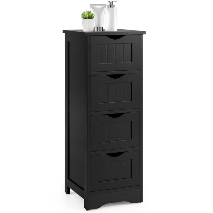 Hivvago 4-Drawer Freestanding Floor Cabinet with Anti-Toppling Device