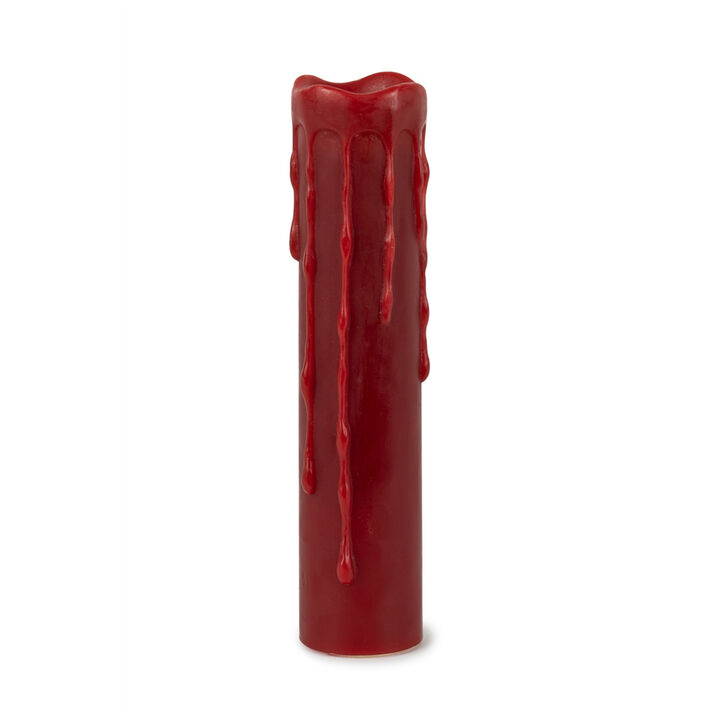 Wax Dripping Pillar Candle - Elegant Candle with Dripping Detail for Ambient Lighting