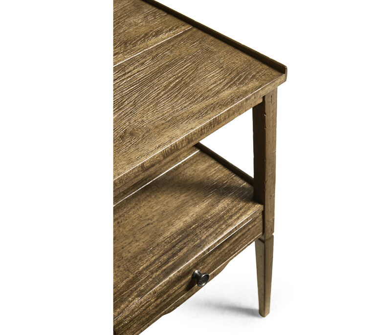 Medium Driftwood Square End Table