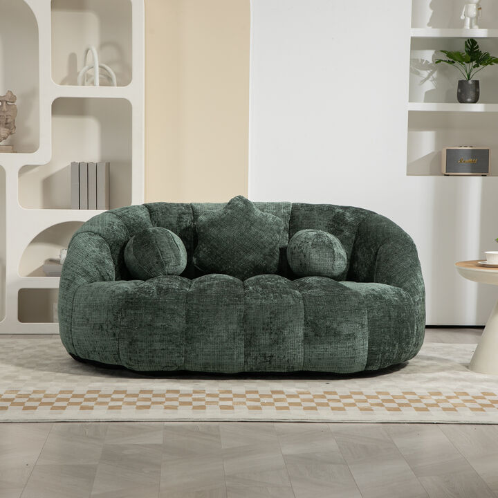Merax Chenille Bean Bag Sofa Lazy Sofa