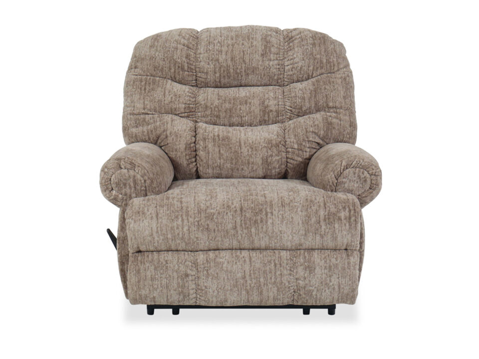 Movie Man Oversized Manual Recliner, Taupe