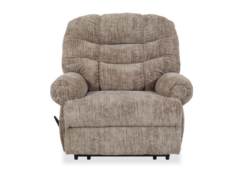 Movie Man Oversized Manual Recliner, Taupe