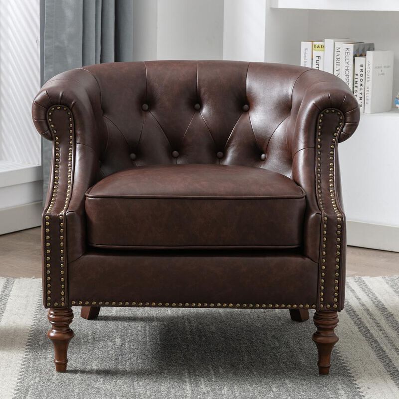 Comfort Pointe Chesterfield Button Tufted Accent Chair