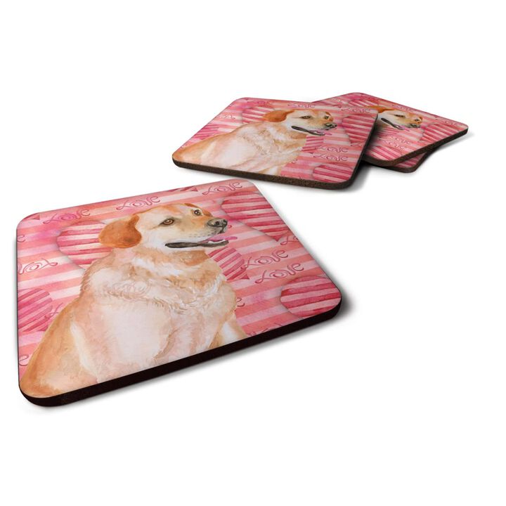 Caroline's Treasures Labrador Retriever Love Decorative coasters, Multicolor