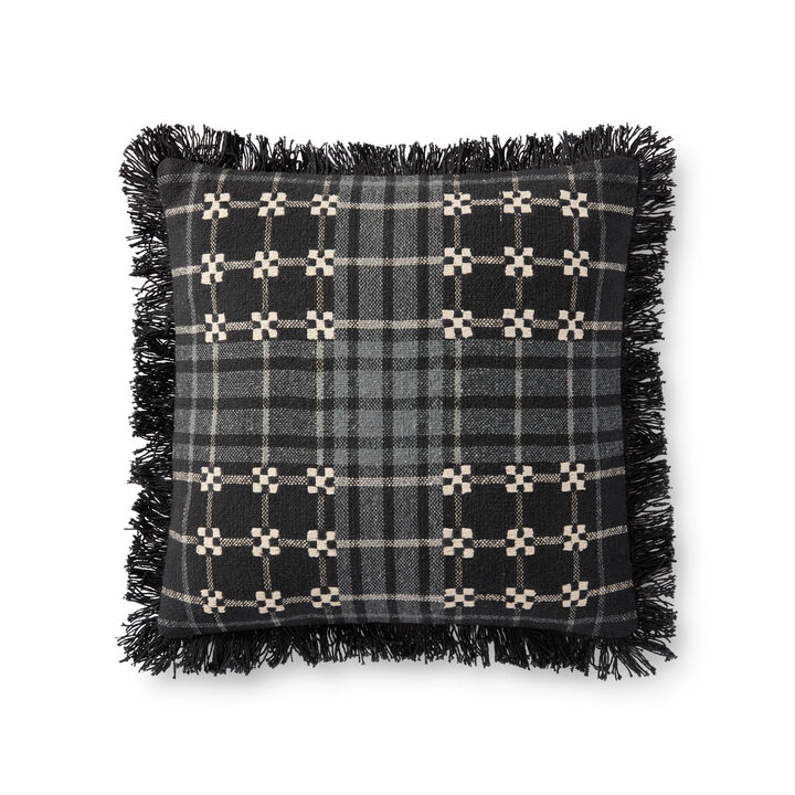 P0927 Black/Grey 18"x18" Pillow