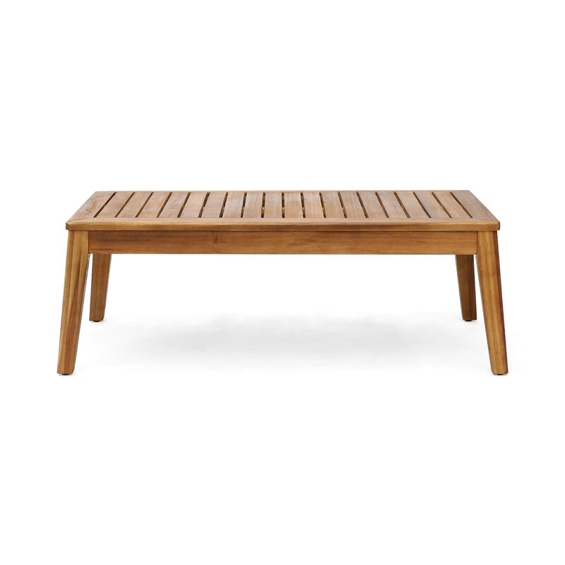 Merax Acacia Wood Sectional Sofa Seating Set for Outdoor