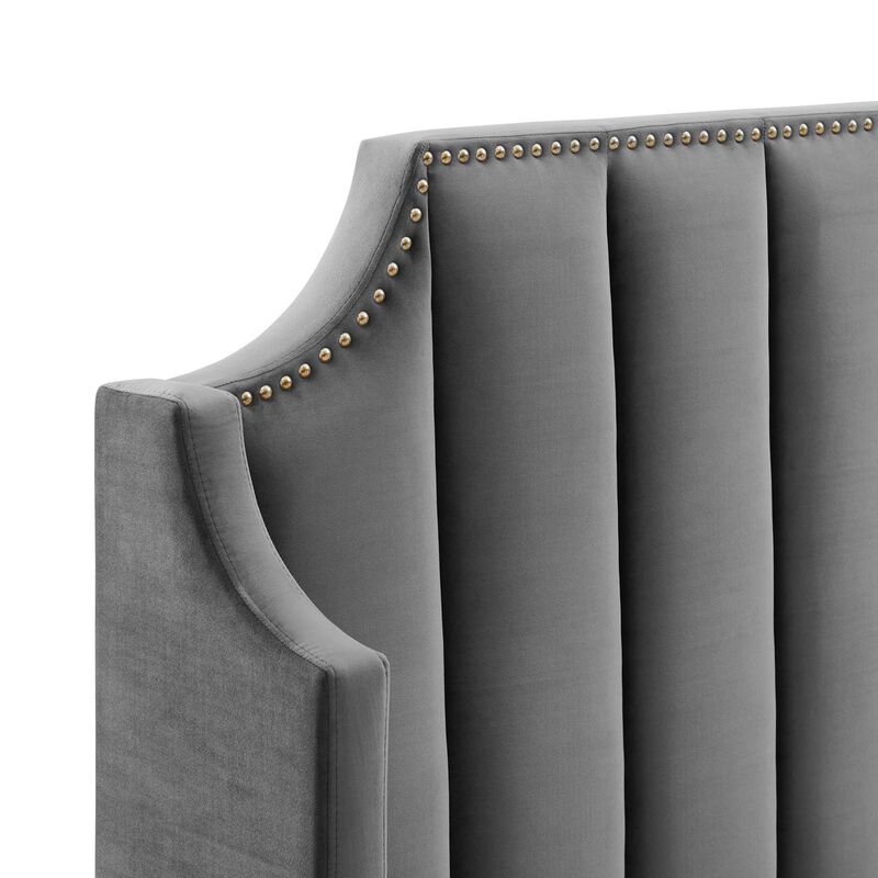 Modway - Daniella Performance Velvet Queen Platform Bed