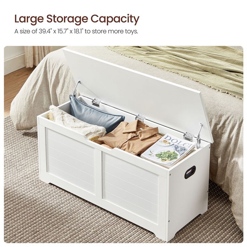 Storage Chest with 2 Safety Hinges