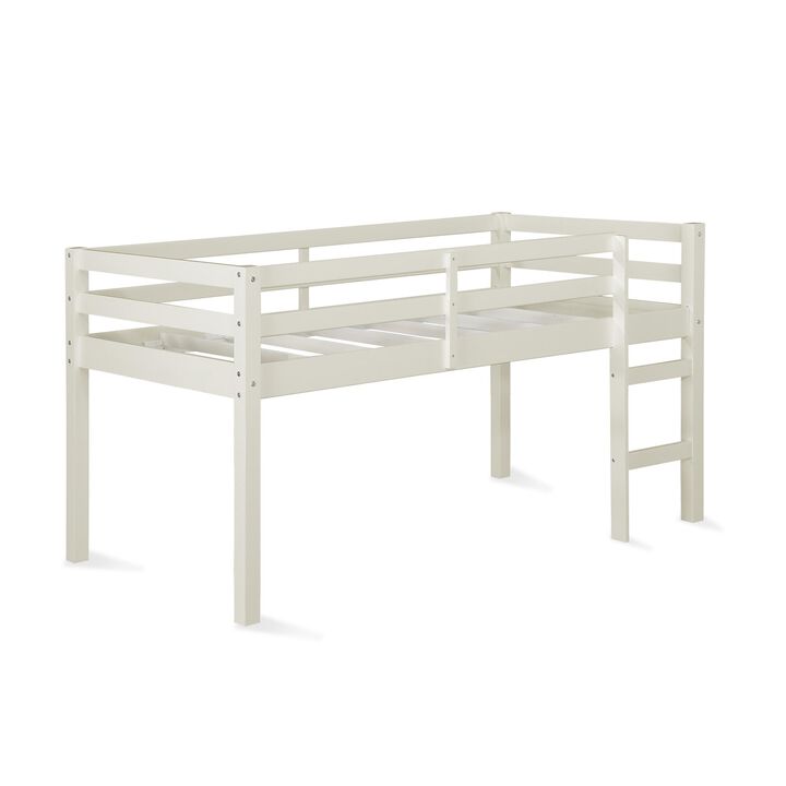 DHP Milton Junior Twin Size Wooden Loft Bed for Kids