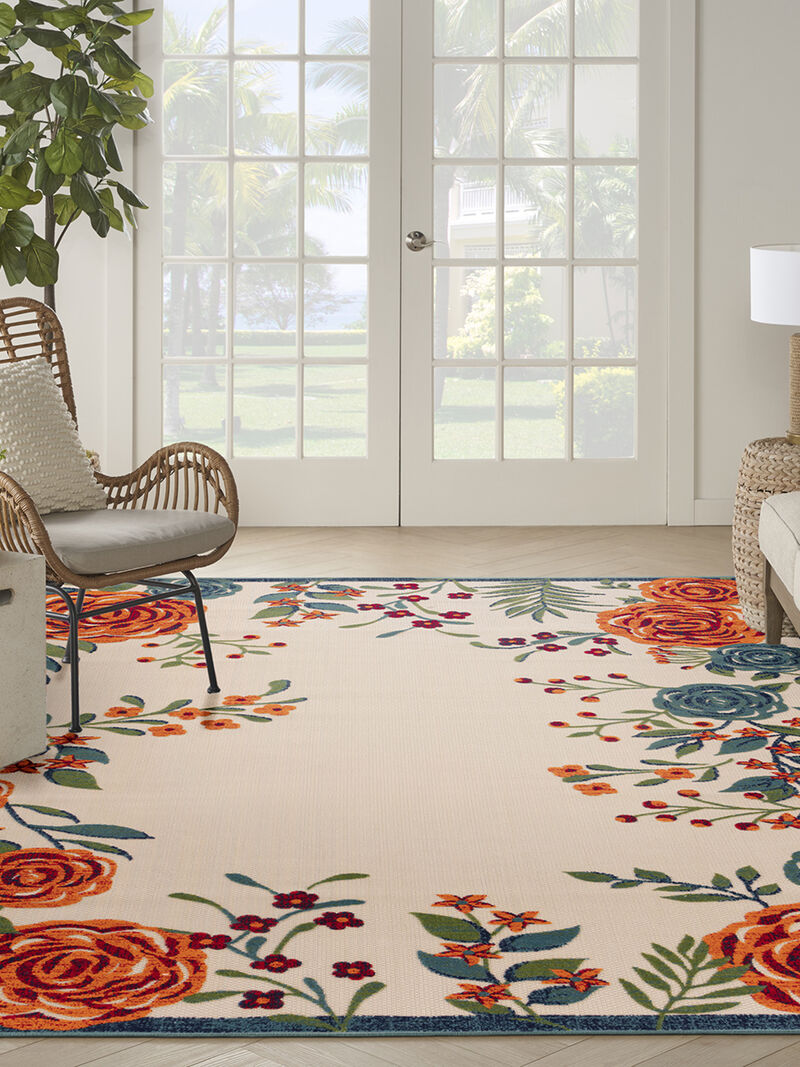 Aloha ALH32 Ivory/Multicolor 3'6" x 5'6" Rug