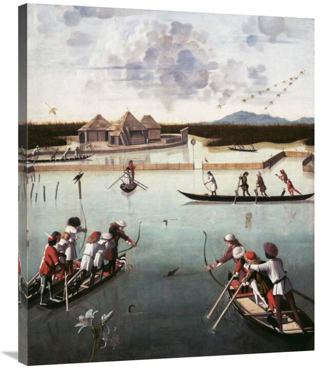 Hunting on the Lagoon-Canvas Art-29.88x36