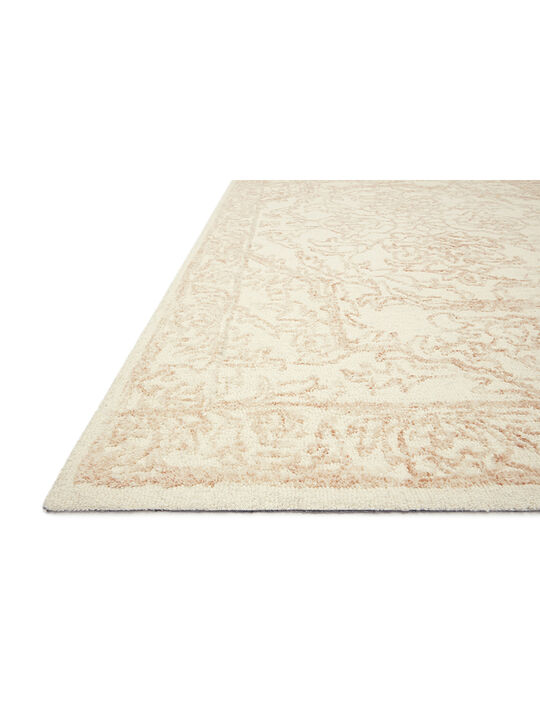 Annie ANN05 White/Pink 18" x 18" Sample Rug