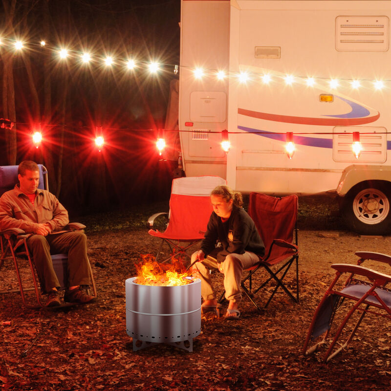 Portable Smokeless Fire Pit for Outdoor Patio and Backyard Use