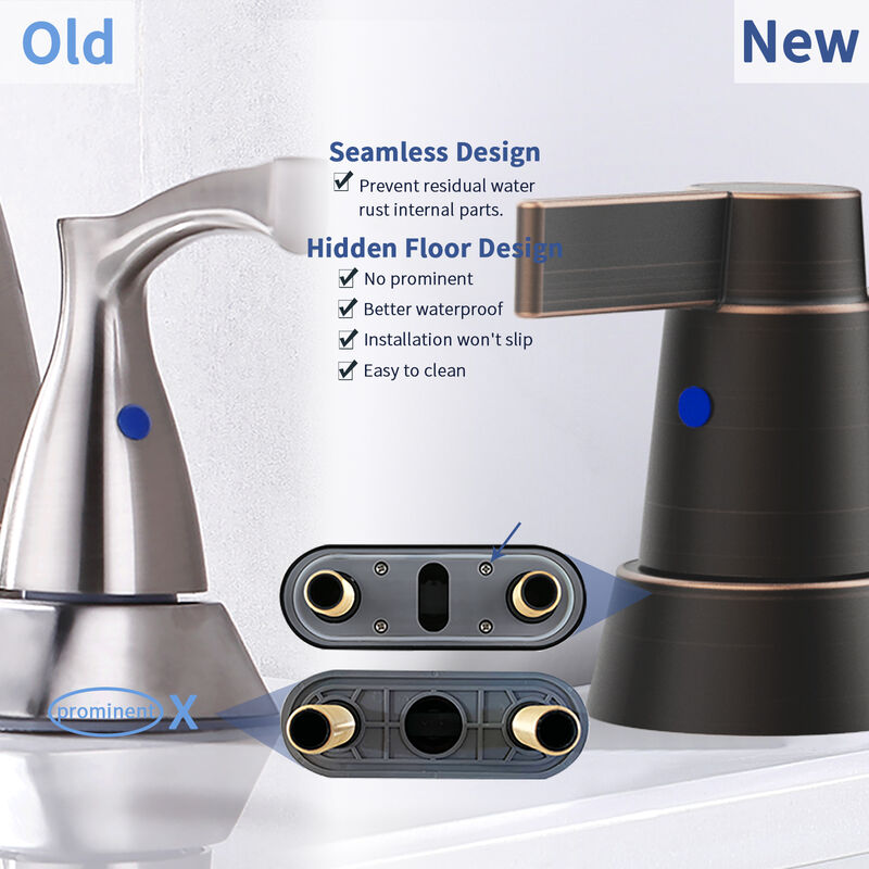 2-Handle Bathroom Sink Faucet for Modern Vanity with Smooth Water Flow & Durable Design