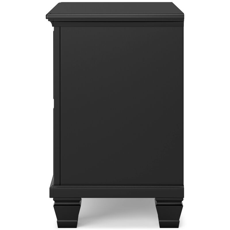 Lanolee Black Nightstand