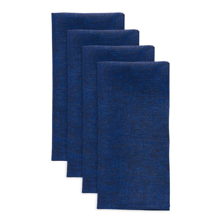 Solino Home 100% Pure Linen Dinner Napkins 20 x 20 Inch Set of 4 | Athena