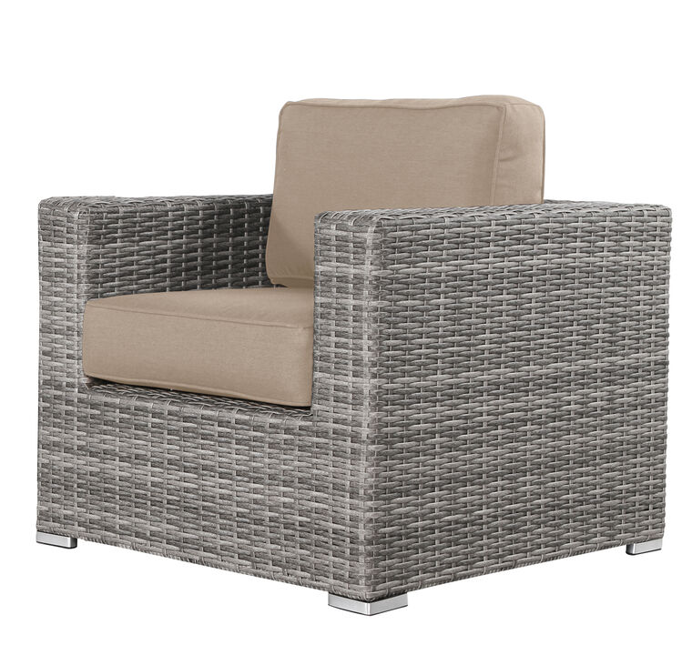 Living Source International Fully Assembled Patio Chair with Cushions (New) Sunbrella Beige