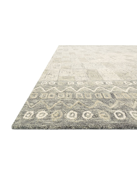 Priti PRT04 Pewter/Natural 18" x 18" Sample Rug