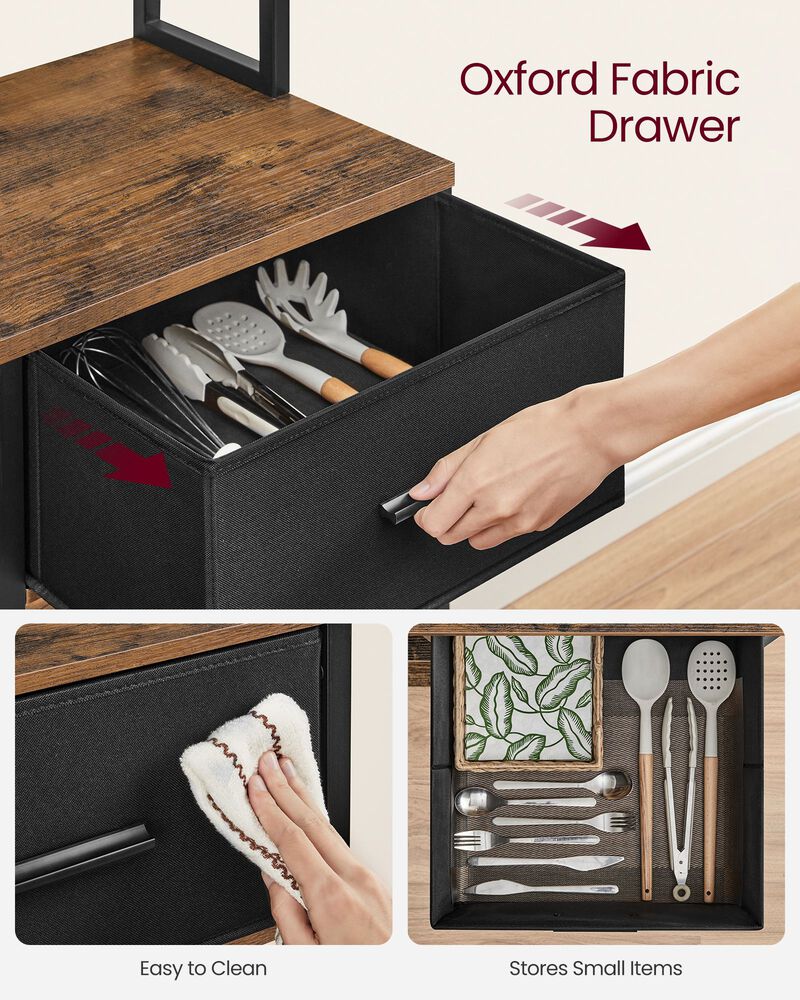 Bakers Rack with 12 Hooks: Versatile Storage and Display for Kitchen and Home