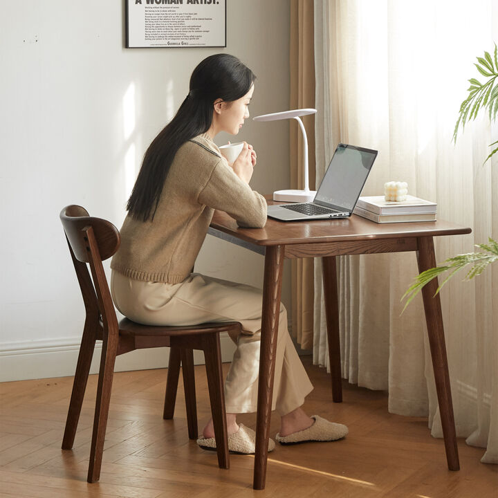 Wooden Dining Chair, North American Oak Wood, 100% Dirt-Free, 46.5 X 54 X 80cm