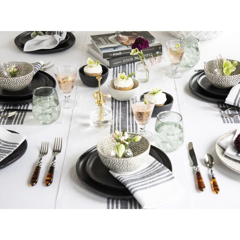 Solino Home 100% Pure Linen Table Runner | Farmhouse