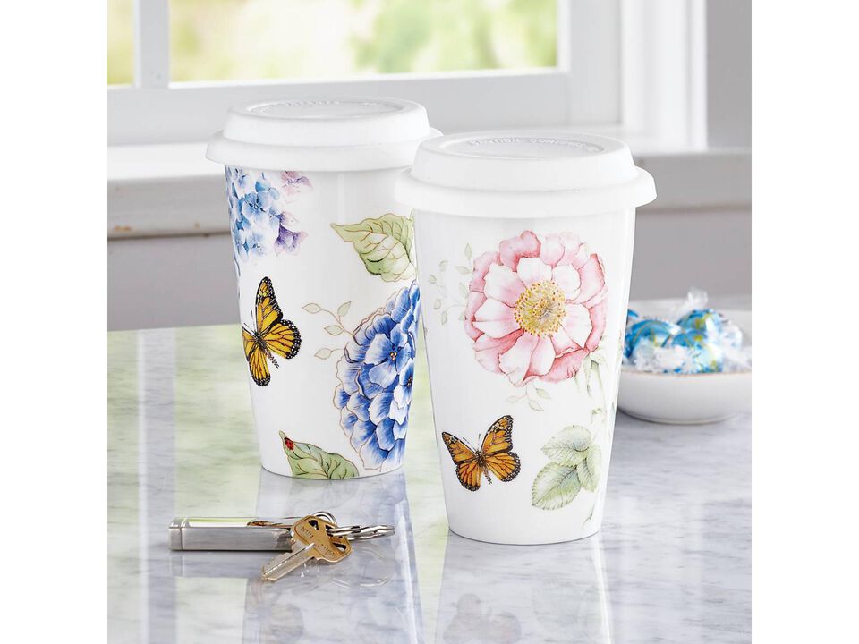 Lenox Butterfly Meadow Flutter Thermal Travel Mug