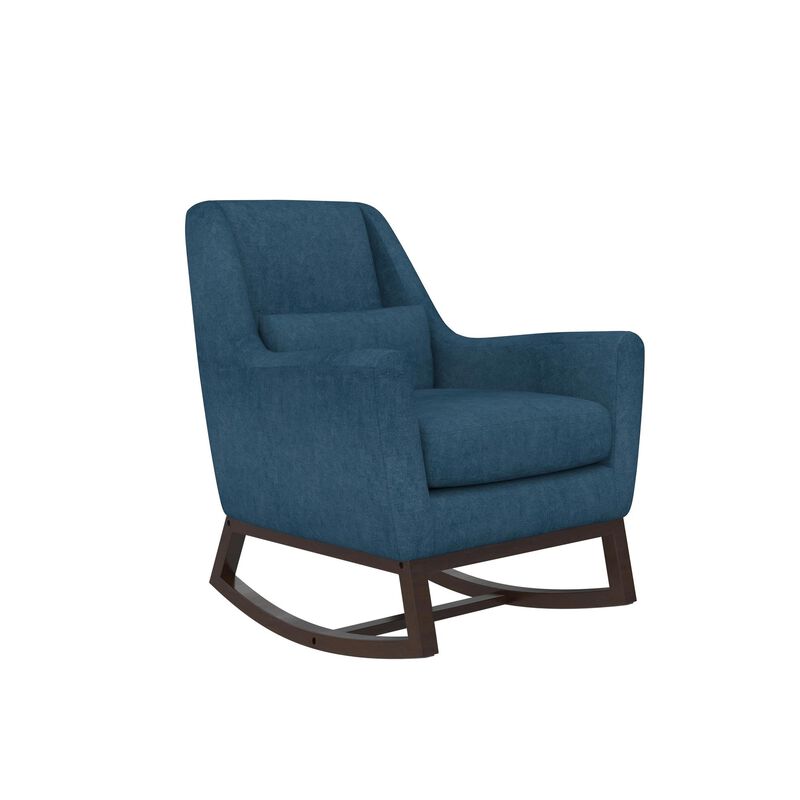 Sophie Mid-Century Rocker with Lumbar Pillow