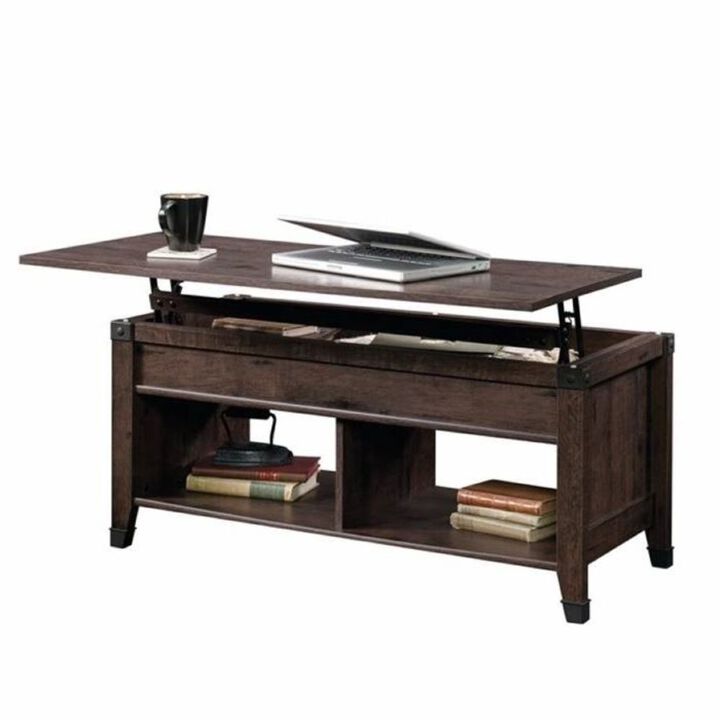 Hivvago Dark Brown Lift-Top Multi Purpose Coffee Table