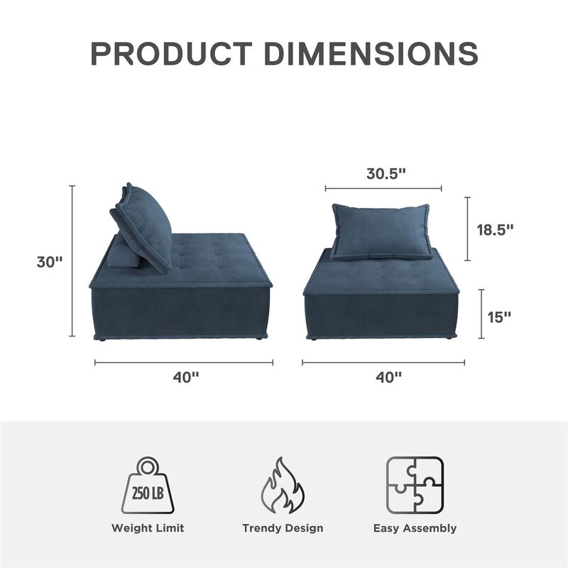 Paloma Upholstered Single Sofa Chair