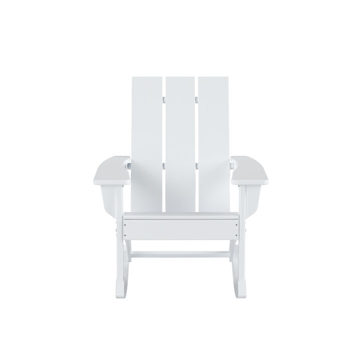 WestinTrends Modern Adirondack Outdoor Rocking Chair